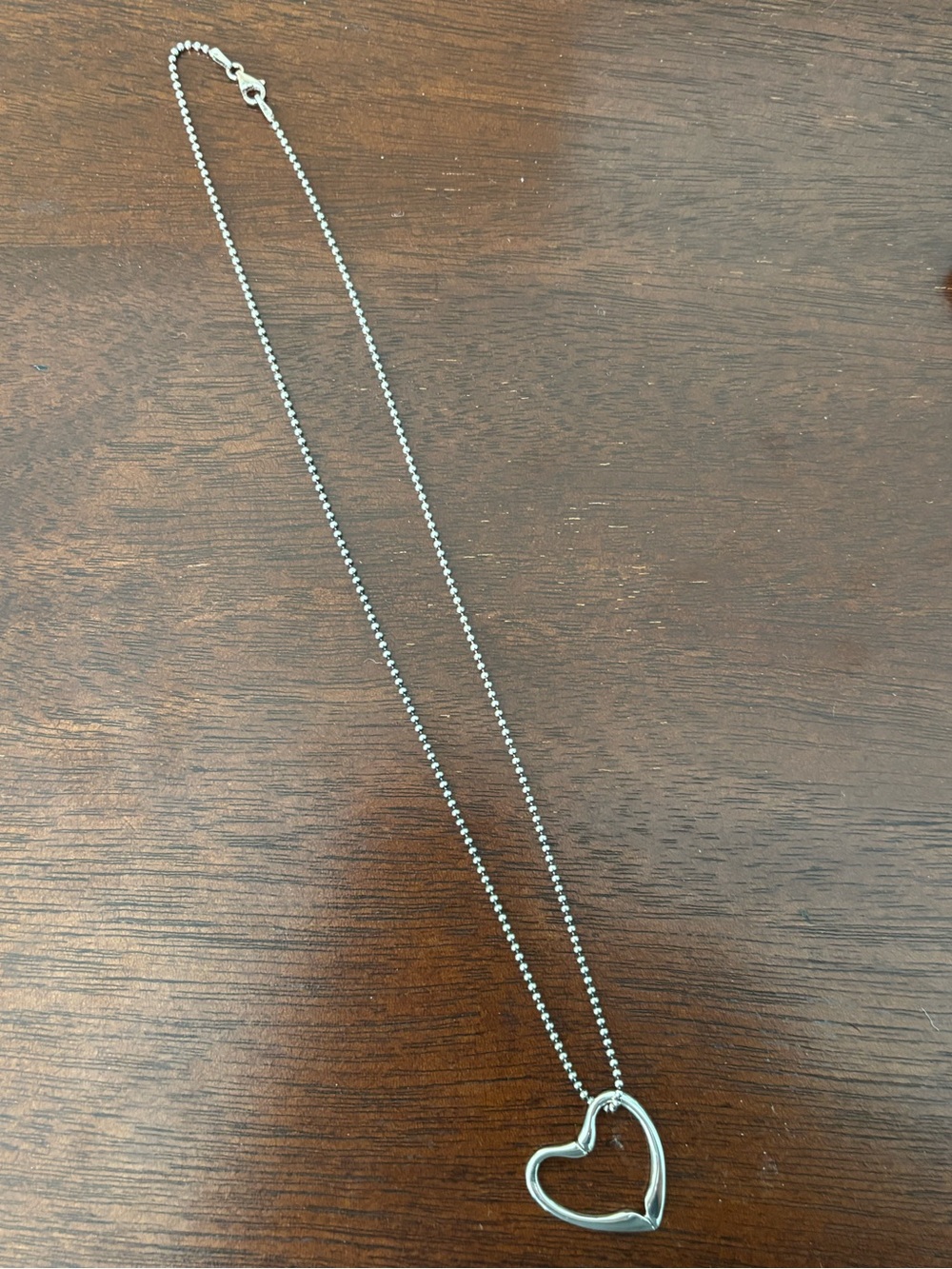 J.H. Breakell & Co. Sterling Silver Open Heart Pendant Necklace - Silver